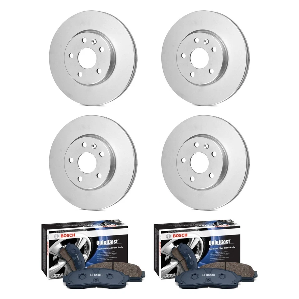 For Hyundai Elantra GT 17-18 Brake Kit QuietCast Premium Front & Rear Brake Kit Foto 1 de 1