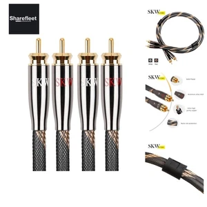 Audiophiles Cavo Audio RCA, 2 x RCA a 2 x Cavo RCA con OD 6mm Audiop... - Foto 1 di 9