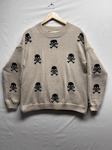 No Boundaries Skull Sweater Crewneck Knit Pullover Halloween XL - Picture 1 of 6