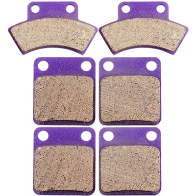 Front and Rear Carbon fiber Brake Pads Fits 1987 Yamaha Polaris Trail Boss 250 Foto 1 de 4