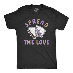 Camiseta Para Hombres Spread The Love Divertida Mantequilla de Maní Jalea Sándwich Gráfico Camiseta Para - Imagen 1 de 7