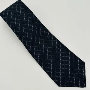Ralph Lauren Chaps Herren Krawatte Seide schwarz - weiß gepunktet lila 56" USA - Bild 1 von 8