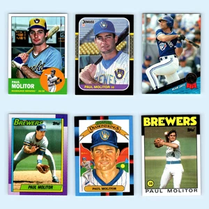 Paul Molitor Lot 6 Baseball Cards 2022 Topps Archives Milwaukee Brewers Set MLB - Picture 1 of 8