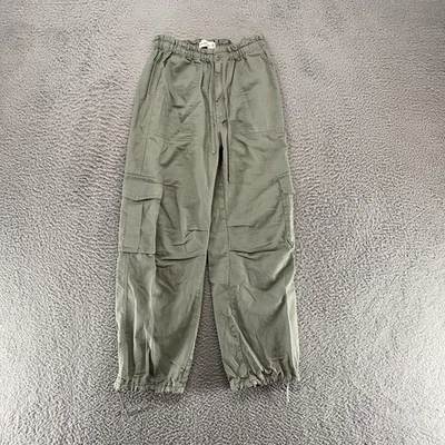 Pantalones cargo Abercrombie & Fitch para mujer XS verde cintura elástica cordón jogger Foto 1 de 4