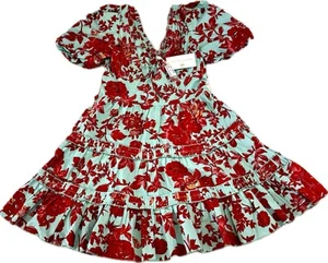 NEW Caroline Constas Mini Fit & Flare Medium Dress 100% Cotton Stretch NWT - Picture 1 of 7