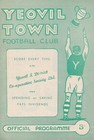 YEOVIL TOWN v Torquay United (Topping & Edwards joint Testimonial) 1958/1959