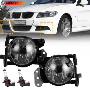 Front Bumper Fog Light Smoked Len For BMW 3-Series E90 E91 E92 E93 06-11 M3+Bulb - Imagen 1 de 10