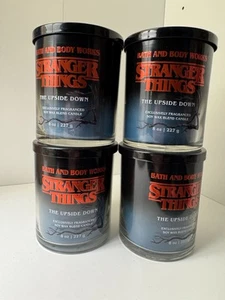 Vela de mecha única Bath & Body Works Stranger Things The Upside Down 8 oz nueva x4 - Imagen 1 de 3