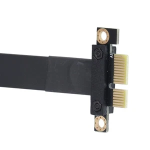 PCIE 3.0 Extension Cable 90° 8Gbps 20CM PCIE 3.0 1X To 1X Extension Cable Fo NEW - Afbeelding 1 van 12