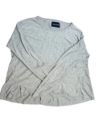 Calvin Klein Jeans Women’s Gray Knit Sweater Pullover Top Size XL - Image 1 of 4