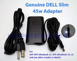 Dell genuine slim AC adapter 45w for xps ultrabook 13 l221x l3 inspiron ocdf57 - Picture 1 of 5