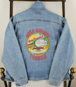Rare LEE x JOSE CUERVO Size XL Denim Trucker Jacket Mens Button Coat Tequila  - Picture 1 of 12