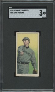 1909 T206 ARCH PERSONS NNO VG SL PIEDMONT 350 SGC 3 BASEBALL MONTGOMERY CLIMBERS