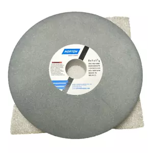 Norton 8" Silicone Carbide Green Grinding Wheel 8" x 1" x 1-1/4", 100 Grit - Picture 1 of 8