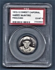 1910-12 Sweet Caporal Pins Harry McIntire Cubs #NNO PSA 6 #31048662