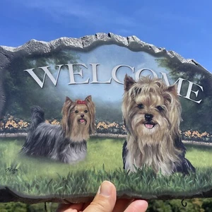 Rare YORKSHIRE TERRIER Plaque Key Holder Linda Picken Bradford Exchange❤️blt10m7 - Picture 1 of 14
