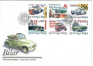 Sweden - FDC - 4 Oct 1997 - Cars - #25 - Picture 1 of 2