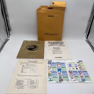Mortal Kombat Street Fighter II Arcade Manuals Amendment Character Cards Capcom - Picture 1 of 18