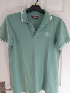 Camiseta polo retro Kappa manga corta para hombre verde menta talla M en muy buena condición - Imagen 1 de 5