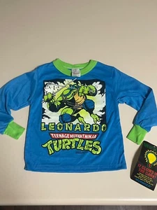 vintage 1993 Leonardo teenage mutant ninja turtles pajama top new with tags - Picture 1 of 8