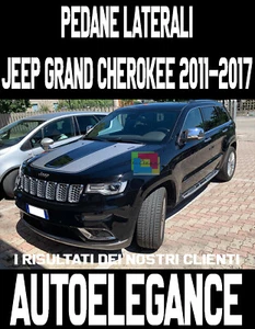 COPPIA PEDANE LATERALI JEEP GRAND CHEROKEE 2010-2017 SOTTOPORTA ANTI SCIVOLO -1 - Imagen 1 de 12