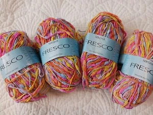 Sirdar Fresco DK Soft Nubby Yarn Fiesta Pink Blue Orange Yellow 8 Sks 50 Gr 140 - Picture 1 of 11