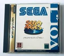 SEGA AGES MEMORIAL SELECTION Vol.1　Sega Saturn　Comes with a obi postcard.