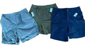 Old Navy Lot of 3 Pair NWT Medium and Size 8 Womens Shorts Gray, Green, Blue - Picture 1 of 13