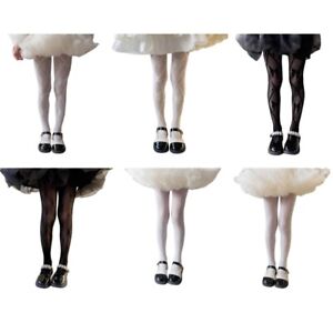 Girls Tights Lace Bottoming Socks Elastic Hollowed Out Leggings Birthday Gift