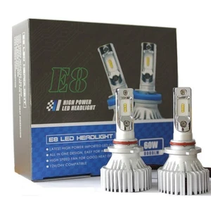 2024 Auto LED Headlight Kit 60W & 8000Lm/Set - Bulb 9005/HB3 - Color White 6500K - Picture 1 of 9