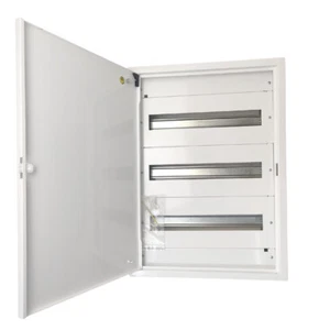 Sicherungskasten Verteilerkasten Aufputz Verteiler Metall 54 Module 3reihig IP30 - Bild 1 von 6