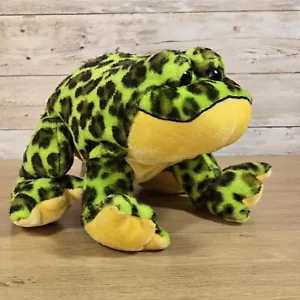 Ganz Webkinz Bullfrog Frog Toad Green Spotted Plush No Code HM114 Stuffed Animal - Picture 1 of 7