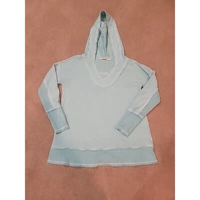 Camisa con capucha Soft Surroundings pequeña para mujer. Sudadera. Terrycloth. Foto 1 de 4