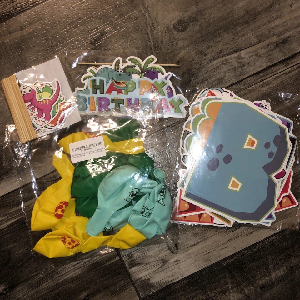 儿童恐龙生日派对用品装饰主题 — 第 1/1 张图片