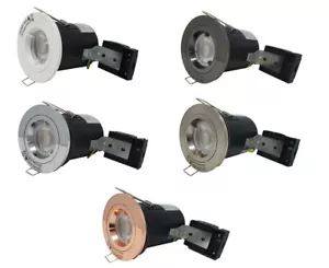 10x Brandschutz GU10 Downlight LED Fest IP20 Einbaudecke dimmbar Strahler - Bild 1 von 9