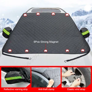 For GMC Windshield Snow Cover Frost Guard Ice Protector with Side Mirror Cover - Picture 1 of 12