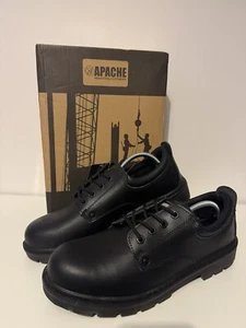 Apache AP306 Black Steel Toe Steel Midsole - Size UK 11 - Brand New in Box - Picture 1 of 6