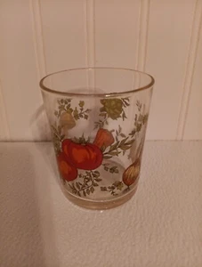 Vintage Arcoroc Frankreich Gewürz des Lebens Gemüse Garten Glas Saft Tasse 3,5" - Bild 1 von 6