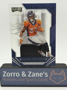 JAVONTE WILLIAMS #PMR-14 RC 2021 PANINI CHRONICLES PLAYOFF BRONCOS - Picture 1 of 4