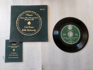 7" - LILI KRAUS WILLI BOSKOWSKY - DISCOPHILES FRANCAIS HD 5415 - Picture 1 of 6