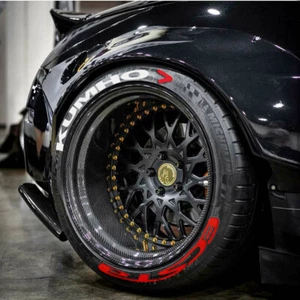 Tire Lettering for KUMHO ECSTA 0.75"Permanent raised Sticker 15"-24"-4 tires SET - Picture 1 of 4