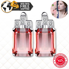 Trendy Fashion Earrings 925 Sterling Silver Huggie Color Changing Diaspore Gift