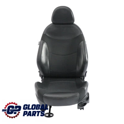 Sedile anteriore Mini Cooper R52 Cabrio a sinistra in stoffa/pelle Panther Black - Imagen 1 de 4