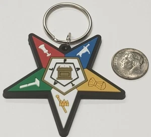 OES Stern PVC Wappen Schlüsselanhänger Schlüsselring - Oststern - Bild 1 von 8