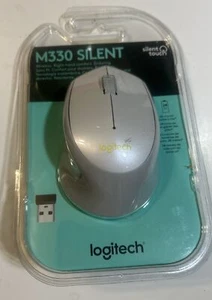 New Sealed Logitech M330 SILENT PLUS Wireless Optical Mouse Nano Receiver - Picture 1 of 2