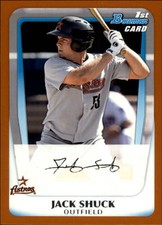 2011 Bowman Prospects Orange Houston Astros Baseball Card #BP11 Jack Shuck /250