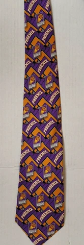NBA Phoenix Suns Team Neck Tie (Block Pattern) NEW Cover
