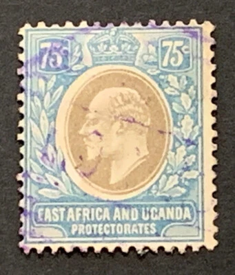 Travelstamps: EAST AFRICA & UGANDA STAMPS SG42 Mint OG H 75 Cent - Image 1 of 4