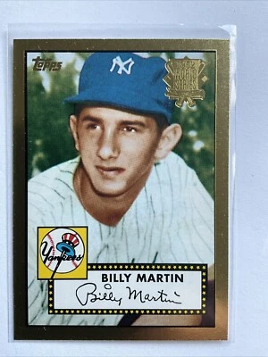 2001 Topps 1952 World Series Anniversary Billy Martin Gold #52R-6 - Image 1 of 2