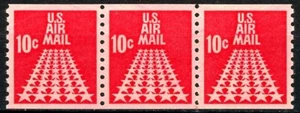 Star-Runway 1968 MNH Very Well-Centered Strip of 3 Scott C73 Excellent Gum - Picture 1 of 2